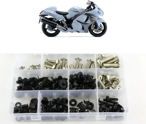 Vista 8 de Xitomer Juego Completo de Tornillos de Carenado, Compatible con GSX1300R HAYABUSA 2008 2009 2010 2011 2012 2013 2014 2015 2016 2017 2018 2019, Kits