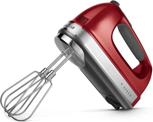 Vista 4 de KitchenAid KHM926 - Batidora de mano de 9 velocidades 9 Speeds, Pro whisk attachment, Stainless Steel Turbo Beater II for ideal mixing, dough