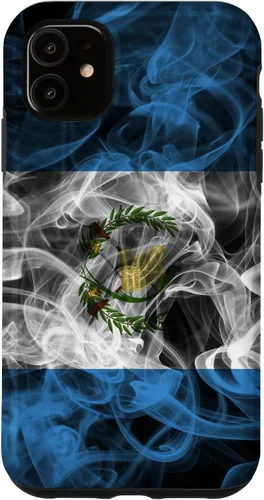 Vista 8 de Smoke Guatemala Flag - Funda para iPhone 17 con diseño de nube de orgullo ahumado