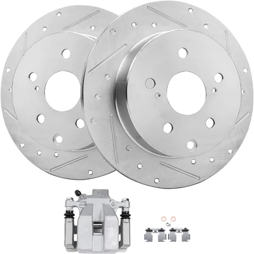 Vista 23 de Detroit Axle - Kit de freno trasero para Chevy GMC Silverado Sierra Suburban Yukon XL 1500 Astro Tahoe Safari Rotores de freno de disco Reemplazo