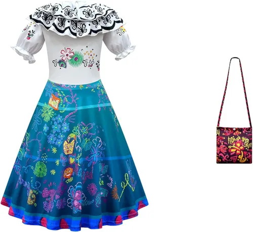 Vista 2 de Vestido de princesa con bolsa de manga corta para niñas y niños pequeños