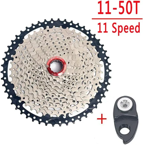 Vista 2 de BOLANY 8-9-10-11-12 Casete de velocidad 11-32T 11-36T 11-40T 11-42T 11-46T 11-50T 11-52T amplia relación MTB Piñón de rueda libre Piñón de rueda