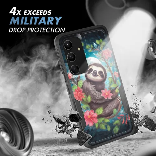 Vista 667 de Funda para Galaxy A14 5G, resistente de doble capa híbrida de policarbonato duro, goma suave, a prueba de golpes, funda protectora resistente