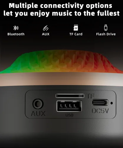 Vista 15 de Altavoz Bluetooth con sonido HD y luces, inalámbrico portátil, batería de larga duración, emparejamiento TWS, para el hogar, fiesta, al aire libre