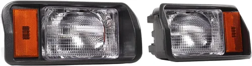 Vista 3 de EVGATSAUTO Faros delanteros LED, par de faros delanteros LED de precedentes de coche, faros delanteros 101988002 Super Brightness Reemplazo