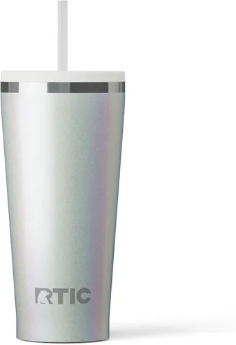 Vista 10 de RTIC Vaso Térmico Diario de 20 onzas de Acero Inoxidable Portátil con Aislamiento, Taza de Café de Viaje con Pajita, Forro de Cerámica, Tapa