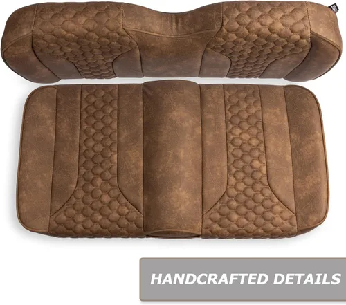 Vista 3 de MODZ® FS2 Custom Golf Cart Asiento Delantero para Yamaha Drive2 - [2017-Up] - [Añadir $40] - Base Marrón - Patrón Cobra