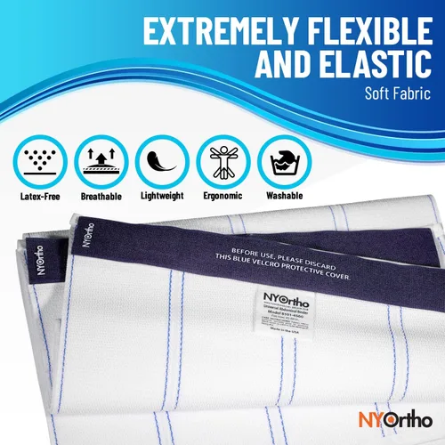 Vista 5 de NYOrtho Faja abdominal bariátrica, envoltura elástica de 12 pulgadas de ancho para hombres y mujeres de talla grande, ropa de compresión postcirugía