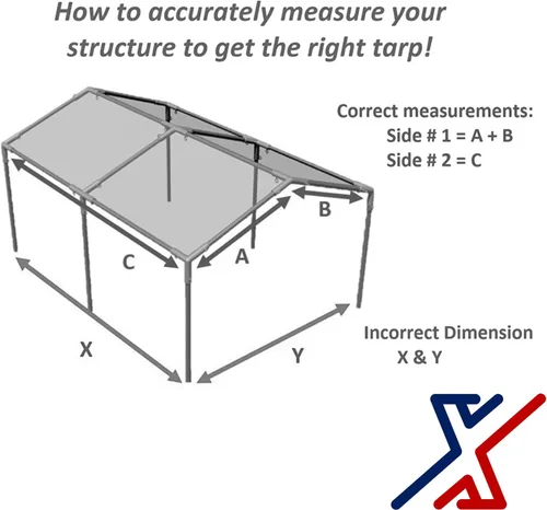 Vista 3 de X1 Tarps - Lona resistente de 0.472 in de color blanco de 7 x 14 pulgadas con protección UV