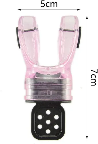 Vista 6 de Tookie Denpetec - Boquilla de buceo, boquilla de buceo, equipo práctico, mordida de silicona, moldeable, buceo, regulador con envoltura de corbata