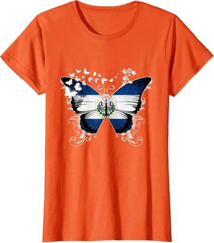 Vista 59 de Camiseta Salvadoreña Bandera El Salvador, Negro