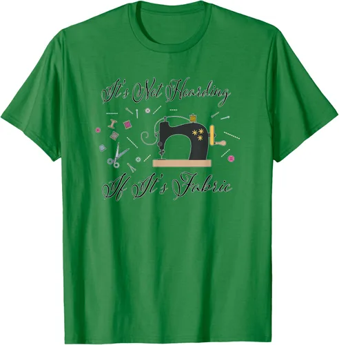 Vista 5 de It's Not Hoarding If Its - Camiseta de costura para acolchado, Blanco, S