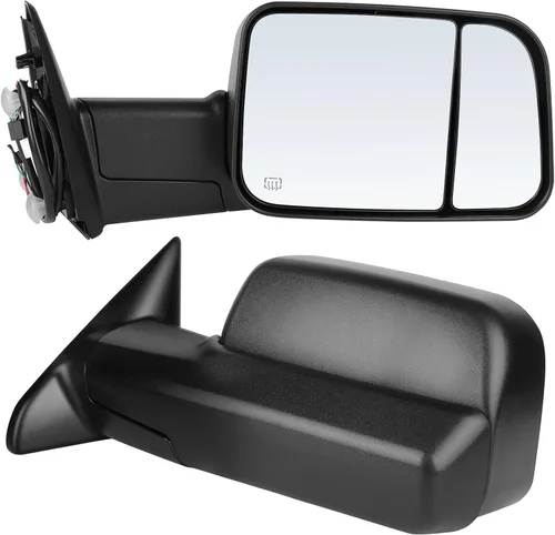 Vista 18 de ECCPP Par de espejos de remolque de repuesto plegable manual ajustable para 94-97 para Dodge para Ram 1500 2500 3500 camión