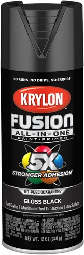 Vista 25 de Krylon Fusion - Pintura en aerosol adhesiva todo en uno para uso en interiores y exteriores, 12 onzas, vidrio de playa