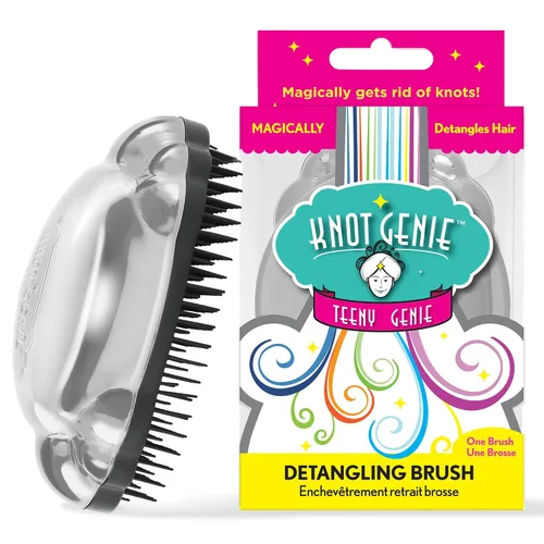 Vista 16 de Knot Genie Teeny - Cepillo desenredante para niños (sueño de aguamarina), cepillo desenredante perfecto para cabello rizado, separa suavemente