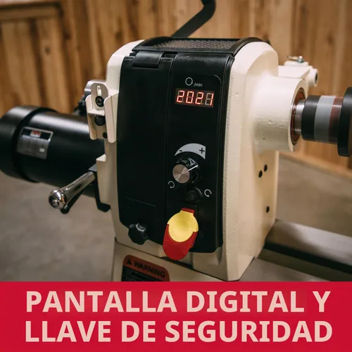 Vista 6 de JET Torno de carpintería EVS de 16" x 40", 1-1/2 HP, 115V 1Ph (Modelo JWL-1640EVS)