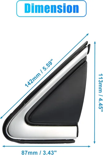 Vista 7 de X AUTOHAUX Aplique de bandera de espejo lateral del conductor para Nissan Sentra 2013-2019 LH Mirror Flag Cover Door Corner Finisher Reemplazar