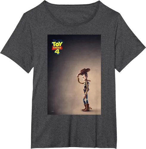 Vista 5 de Disney Pixar Toy Story 4 - Camiseta gráfica con póster de película Baby Blue