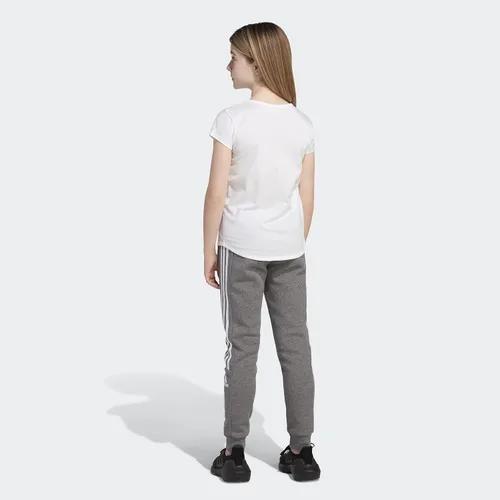 Vista 7 de adidas Joggers de vellón de algodón para niñas, Carbón Gris