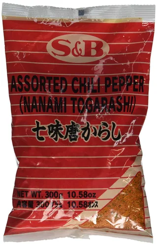 Vista 5 de Mezcla de 7 especias de pimienta (Nanami / Schichimi Togarashi) - 1 bolsa, 10.58 onzas