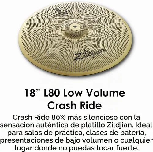 Vista 5 de Zildjian Paquete variado de platillo, juego de 13 pulgadas, 14 pulgadas, 18 pulgadas (LV348)