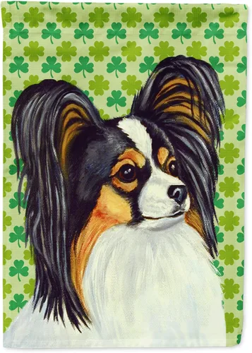 Vista 179 de Caroline's Treasures SS4442GF Affenpinscher Bandera de jardín con retrato de trébol del día de San Patricio para buzón, bandera decorativa