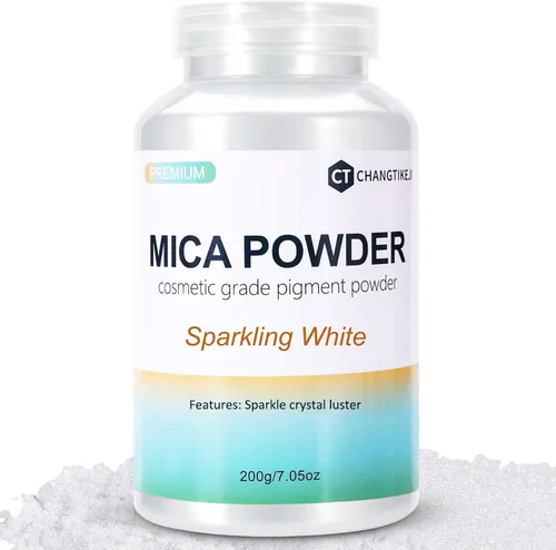 Vista 12 de CHANGTIKEJI Polvo de Mica, 24 Colores - 10g/Botella de Polvo de Pigmento Natural para Resina Epoxy, Fabricación de Jabón, Velas, Brillo de Labios