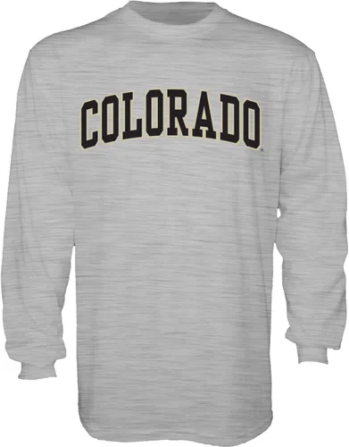 Vista 7 de Blue 84 NCAA playera de manga larga con nombre de equipo arqueado color brezo oscuro para hombre