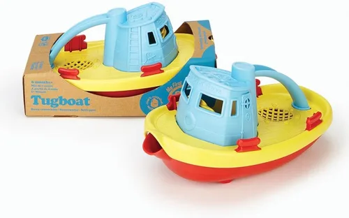 Vista 4 de Green Toys, Remolcador, azul