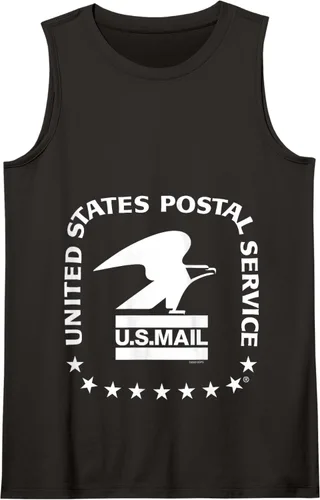 Vista 15 de USPS - Camiseta sin mangas con sello de correo aéreo de EE. UU, Gris Negro