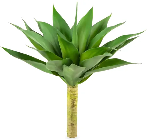 Vista 17 de Velener Plantas artificiales de agave falsas, Plantas suculentas falsas para decoración de habitaciones, tallos de plantas de agave sintético sin