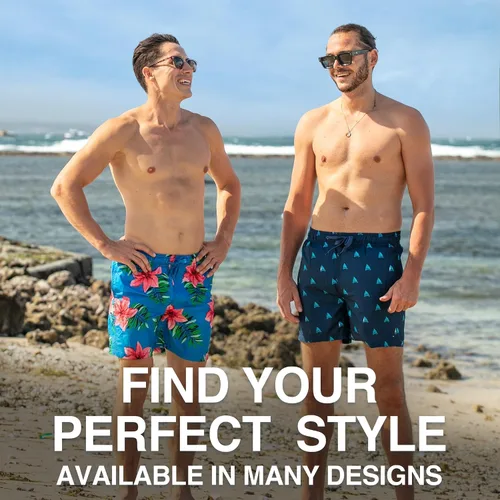 Vista 6 de Kanu Surf Mens Monaco Swim Trunks (Regular & Extended Sizes)