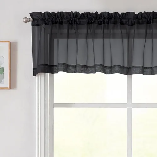 Vista 94 de 2 paneles de cortinas traslúcidas blancas para dormitorio, sala de estar, 96 pulgadas de largo, modernas, suaves, ligeras, con bolsillo para barra