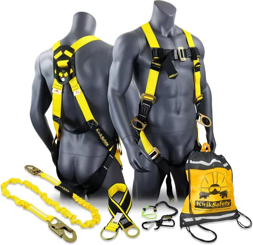 Vista 15 de KwikSafety - Fall Protection Safety Harness - Construction & Roofing Fall Arrest Safety Harnesses - ANSI OSHA Compliant