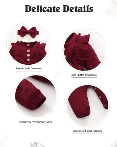 Vista 4 de Mioglrie Ropa de bebé recién nacida, monos de una pieza, ropa de manga corta, ropa de verano para bebé