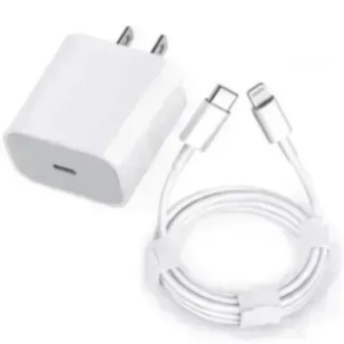 Vista 2 de Cargador Iphone Carga rapida 20w + Cable