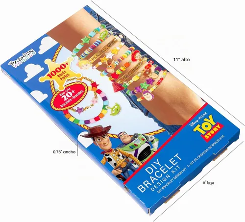 Vista 4 de Fashion Angels Disney Pixar Toy Story DIY Kit de fabricación de pulseras