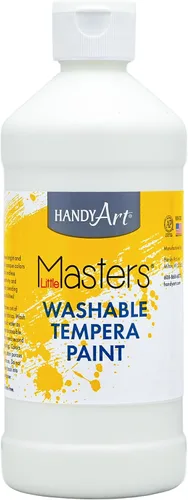 Vista 7 de Handy Art Little Masters - Pintura lavable, 16 onzas, color negro Bright & Mixable, High Opacity, Washable Colors for Classroom, Students, Kids