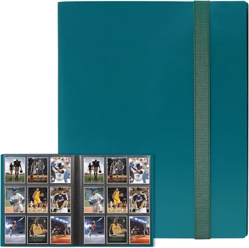 Vista 14 de GEAoffice Carpeta de tarjetas, 9 bolsillos, carpeta de álbum de tarjetas intercambiables, carpeta de bolsillo de carga lateral 360 para tarjetas