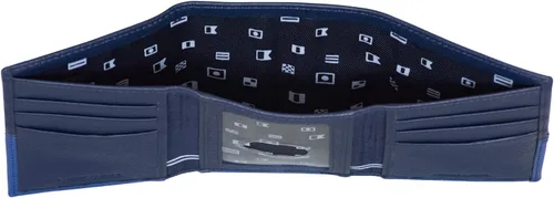 Vista 56 de Nautica Men's Trifold Wallet RFID Blocking Protection ID Window Card Slots Genuine Leather Durable