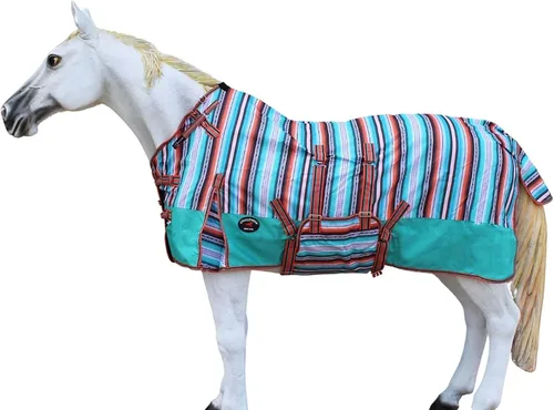 Vista 6 de CHALLENGER 60 "1200D Caballo Partido Impermeable Pesado Invierno Manta Serape 5B107