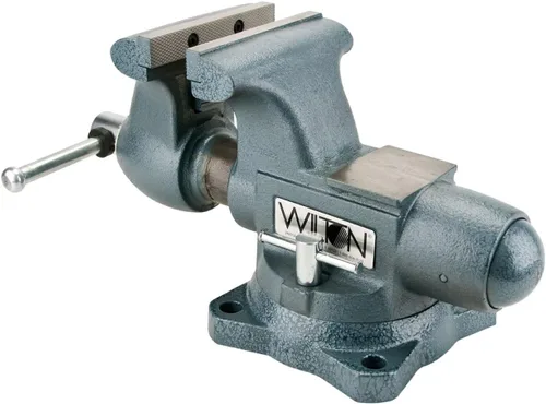 Vista 3 de Wilton Tradesman tornillo de banco, ancho de mandíbula de 5-12", apertura máxima de mandíbula de 5", garganta de 3-34" (modelo 1755)