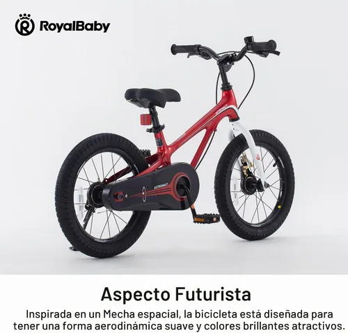 Vista 3 de RoyalBaby Astro Kids Bike 14-18 Inch Magnesium Alloy Bicycle Rojo