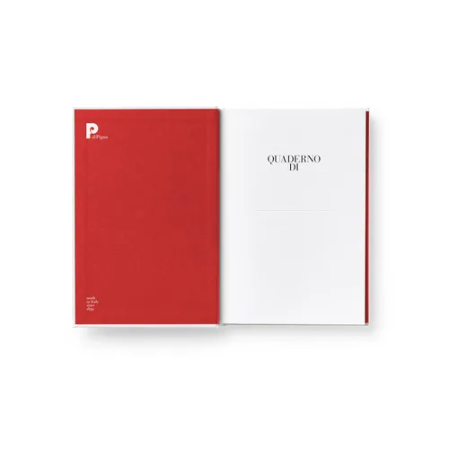 Vista 6 de PdiPigna - Cuaderno a rayas A5 tapa dura ENZO MARI DANESE One, La Manzana