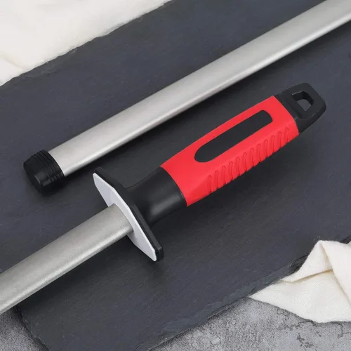 Vista 5 de DMD Afilador de varillas de cerámica de diamante de 12 pulgadas para cocina, hogar y jefe, afilador de cerámica. Buen accesorio de cocina