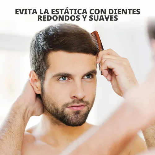 Vista 7 de Wahl Peine de bolsillo hecho a mano para barba, bigote y cabello