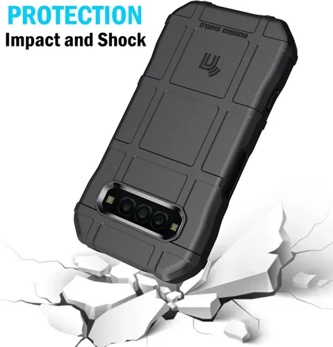 Vista 4 de Serie de operaciones especiales para Kyocera DuraForce Pro 3 - Negro Escudo resistente, cubierta flexible de TPU, antihuellas, textura mate