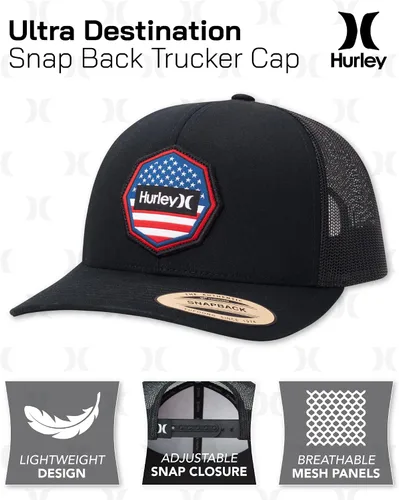 Vista 2 de Hurley Gorro para hombre - Gorra de camionero Ultra Destination Snap Back