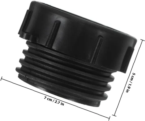 Vista 2 de Ibc Tote Valve Adapter 2 Pack 2 Inch Plastic Thread Converter