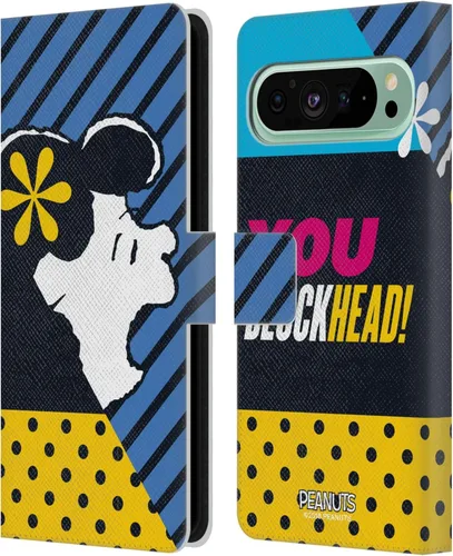 Vista 9 de Head Case Designs Officially Licensed Peanuts Charlie & Woodstock Nap Halfs and Laughs Leather Wallet Case Compatible with Google Pixel 8